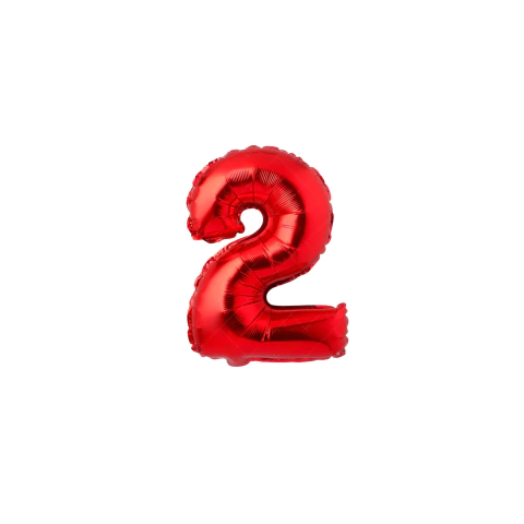 Globos de Numero ROJOS 40cm en internet