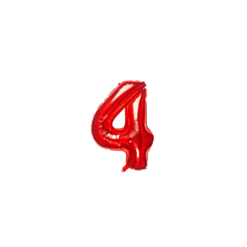 Globos de Numero ROJOS 40cm - tienda online