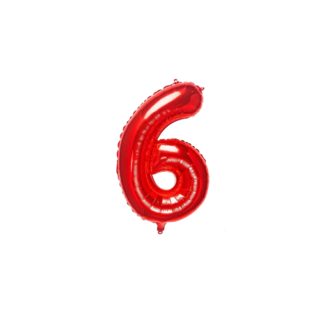 Globos de Numero ROJOS 40cm