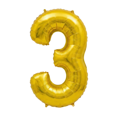 Globos de números de 70cm Dorado - PromoGlobos - Decorando Tus Momentos