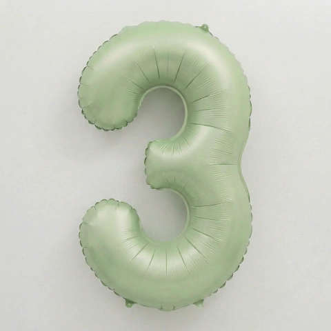 Globos Numero 70cm Verde Mate - PromoGlobos - Decorando Tus Momentos