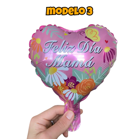 Globos Feliz Dia Mama 23cm MODELO 2025 - tienda online