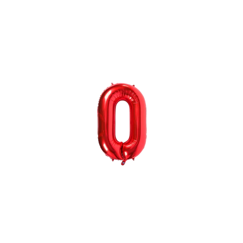 Globos de Numero ROJOS 40cm - tienda online