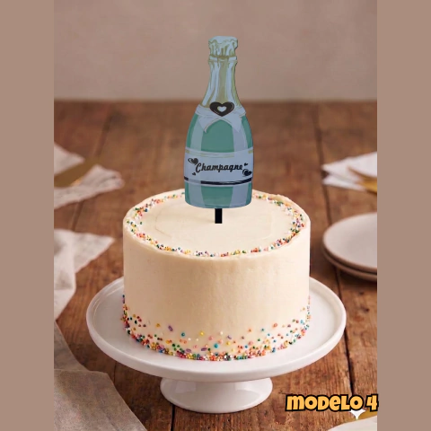 Topper Premium Feliz Cumpleaños - tienda online