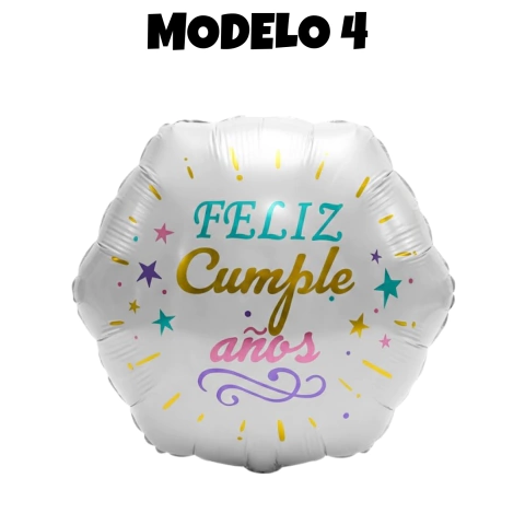 Globo Hexagonal Feliz Cumpleaños 45Cm - tienda online