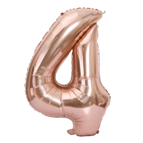 Globos Numeros de Un Metro Rosa Gold 40 Pulgadas - tienda online