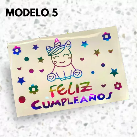 Imagen de Sticker De Vinilo "Feliz Cumpleaños" Para Globos