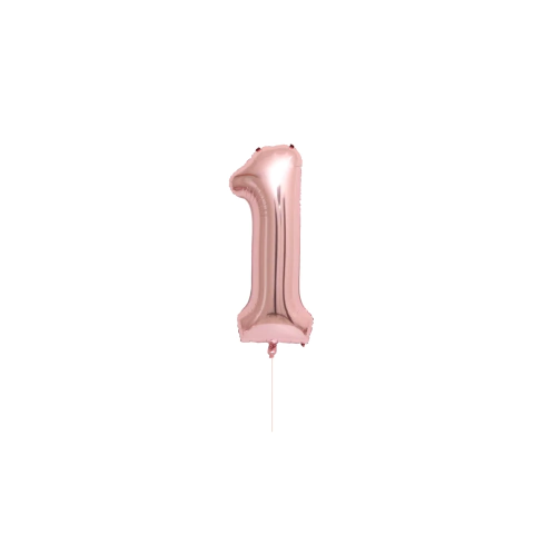 Globos Numeros 40cm Rosa Gold - FINITO - comprar online