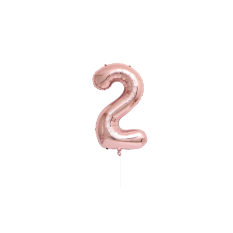 Globos Numeros 40cm Rosa Gold - FINITO en internet