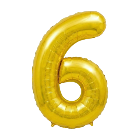 Globos de números de 70cm Dorado