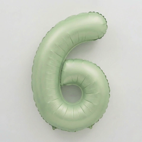 Globos Numero 70cm Verde Mate