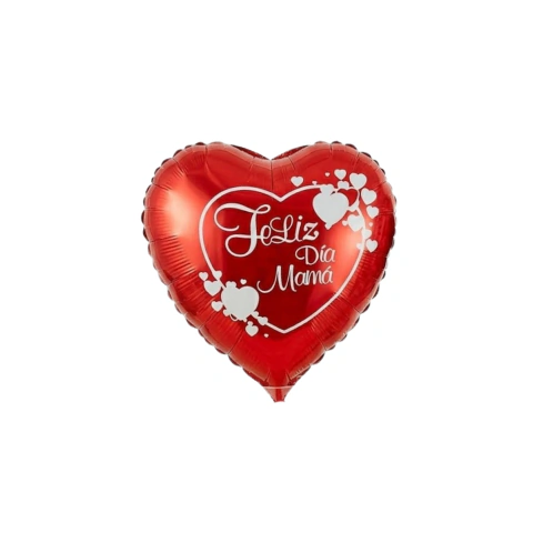 Globos Corazon Frase dia de la Madre 15cm