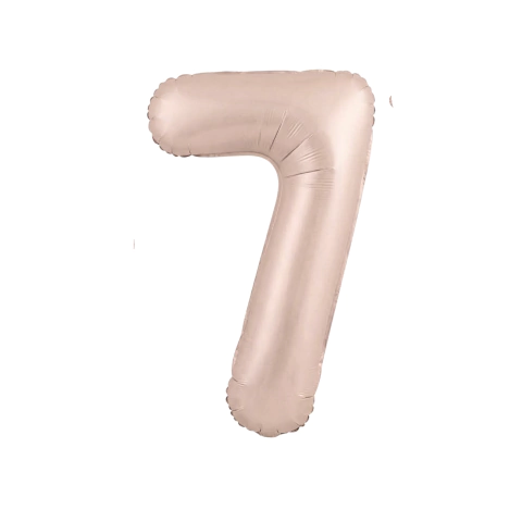 Globos Numero 70cm Rosa Nude Pastel - comprar online