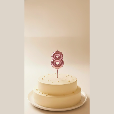 Velas Numero con Forma de Globo Rosa en internet