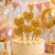 Topper para Torta Formas Dorado 6 Piezas en internet