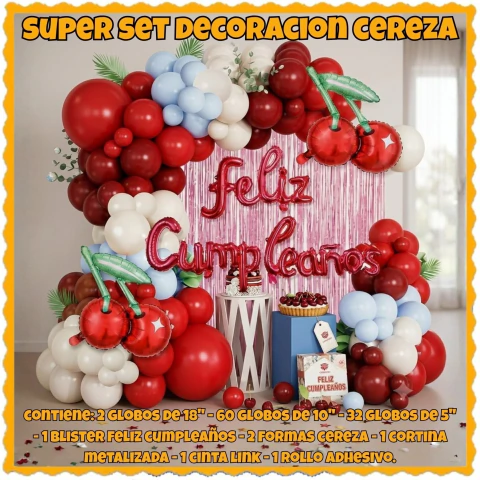 Super Set Decoracion Cereza