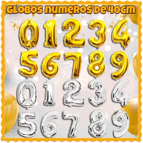 Globos Números 40cm - comprar online