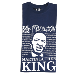 Remera De Algodon Old School Estampada "MARTIN LUTHER KING" (MOLDERIA GRANDE) - tienda online