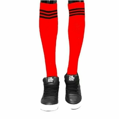 Medias Bucaneras de Hilo Roja Rayas Negras Oversize The Dark King