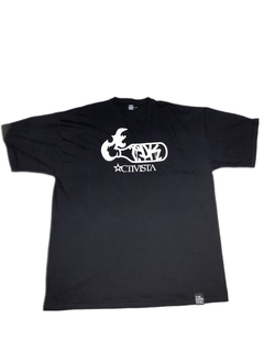 Remera De Algodón Oversize Urbana Skater Old School Estampada "ACTIVISTA" (MOLDERIA GRANDE) 2025 - comprar online