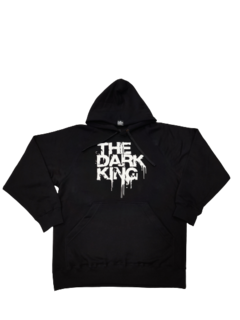 Buzo de Friza con Capucha Oversize Hoodie Estampado Logo Chorreado The Dark King Temporada 2024