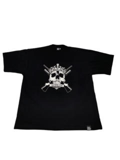 Remera *TALLES SUPER ESPECIALES* Oversize Algodon VIEJA ESCUELA Estampada "CALAVERA" THE DARK KING - comprar online