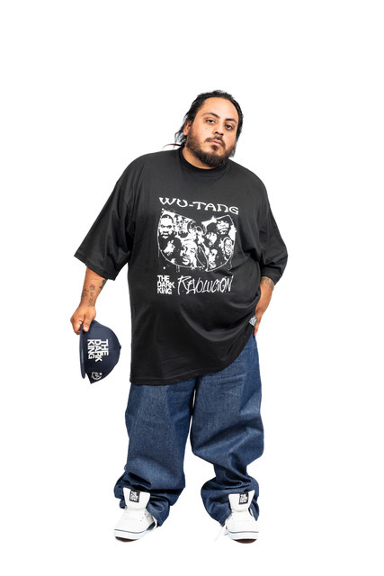Remera De Algodón Oversize Old School Estampada "WUTANG" Temporada 2024 (MOLDERIA GRANDE) BUNKER