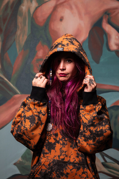 Buzo de Friza con Capucha Oversize Hoodie Camuflado Batik TALLES 2XL / 3XL The Dark King - comprar online