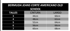 Bermuda Jeans Corte Americano THE DARK KING Baggy Oversize nuevo - tienda online