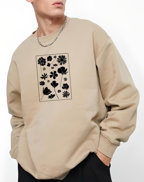 Buzo Oversize Flowers / Unisex - comprar online