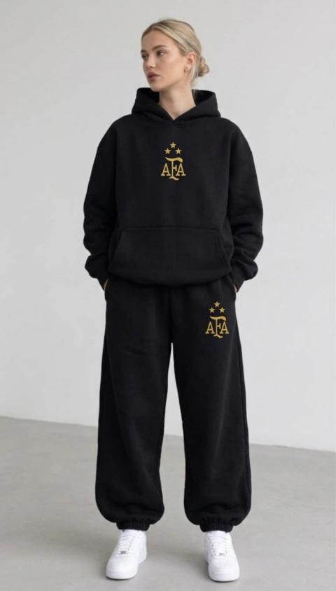 Conjunto AFA /Jogger Over + Buzo Canguro (ALG-UNISEX)