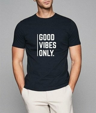 Remera Good Vibes Only (ALG-H)