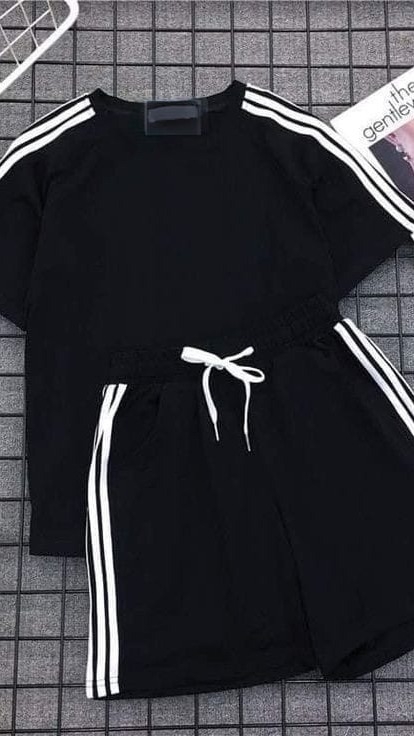 Conjunto Rayado / Remera dama + Short