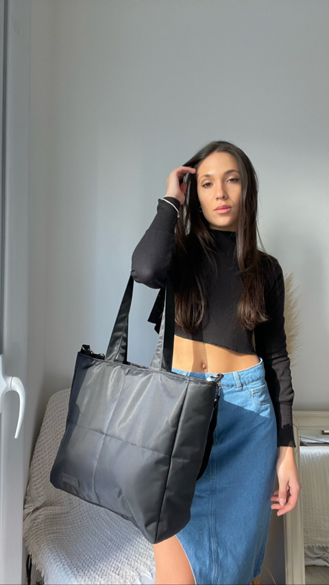 BOLSO PUFFER NEGRO
