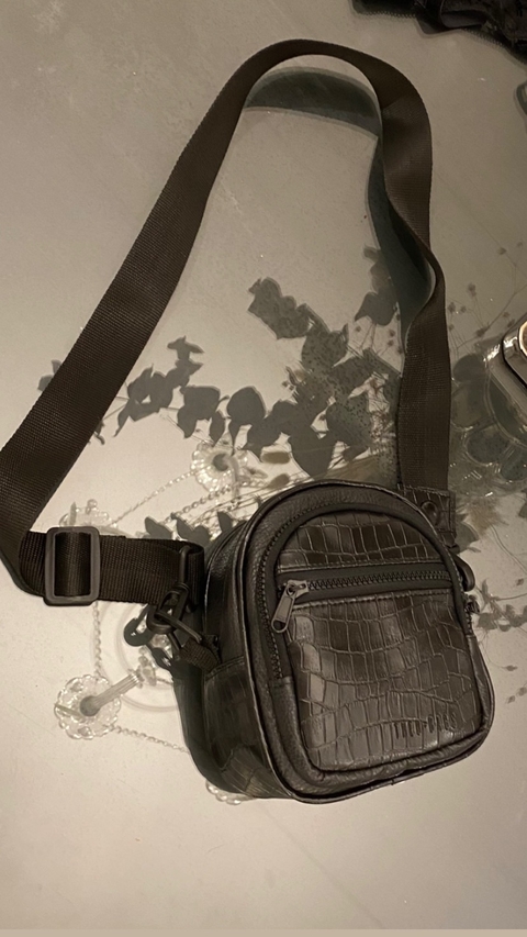 BANDOLERA ORLO NEGRA / CROCO