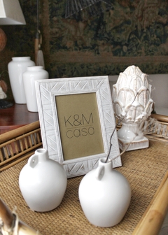 Portarretrato tramado blanco! - comprar online