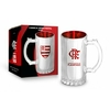 Caneca Vidro Metalica Flamengo 480ml
