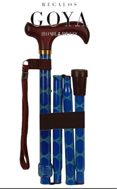 Baston Plegable y Regulable Ingles De Hierro Blue Roman - (Charles Buyers)