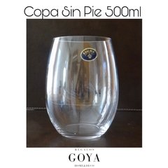 Copa Sin Pie Cristal de Bohemia 500ml x6 - comprar online