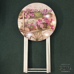Mesa Auxiliar Plegable Madera Estampada Les Fleurs en internet