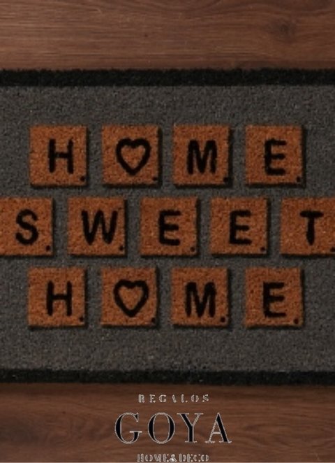Felpudo Home Sweet Home Gris 40x60