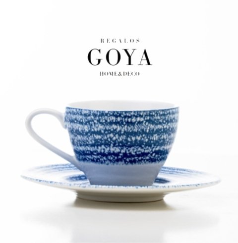 Taza té con plato JB Blue Chic Inglesa