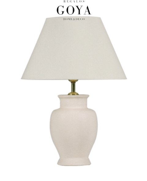 Lampara de Jarron de Ceramica Natural