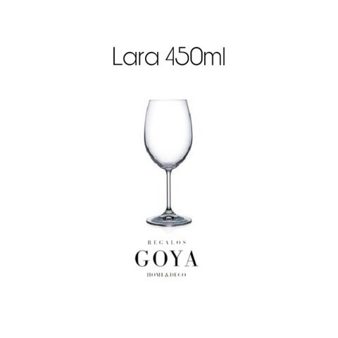 Copa Cristal de Bohemia Lara 450ml x6