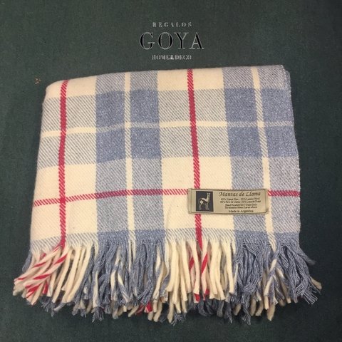 Manta de Llama Pura Lana 2,20x1,60 Escoces