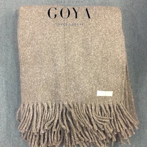 Mantas de Llama Pura Lana 1,40 x 1,80 (Sillón) Gris Medio