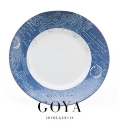 Plato Poste 22 cm JB Blue Print - Loza Inglesa