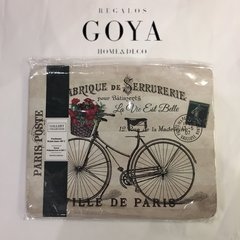 Posa Fuente Plastificado Corcho Ville De Paris Bike