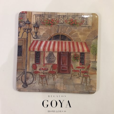 Set PosaVasos x6 Corcho Cafe Bistro