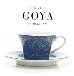 Taza de Cafe Con Plato JB Blue Print - Loza Inglesa